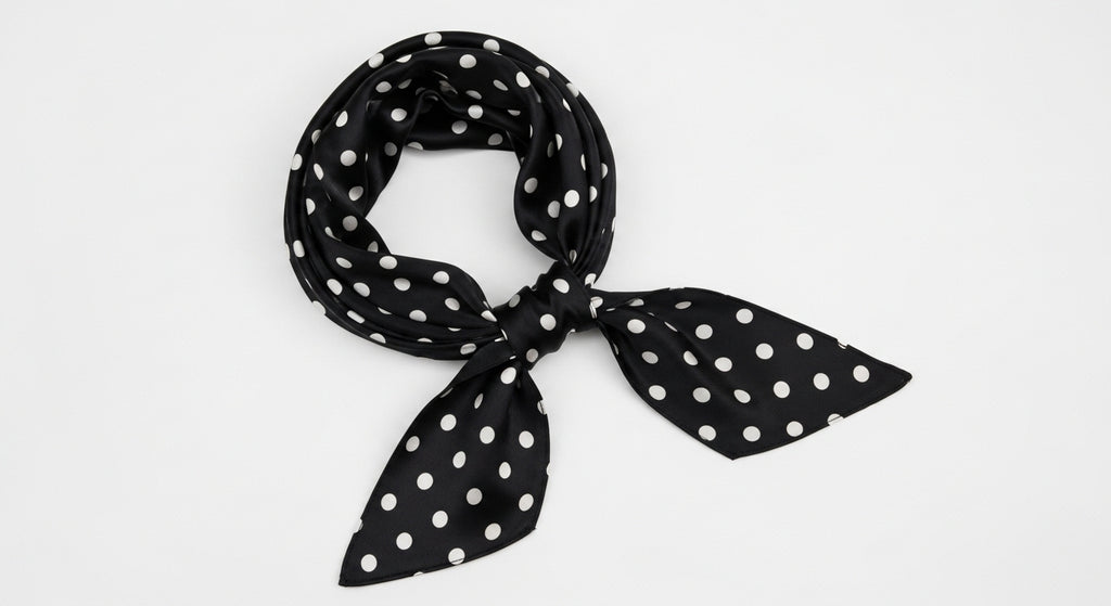 🖤 Dot Me Twilly Scarf