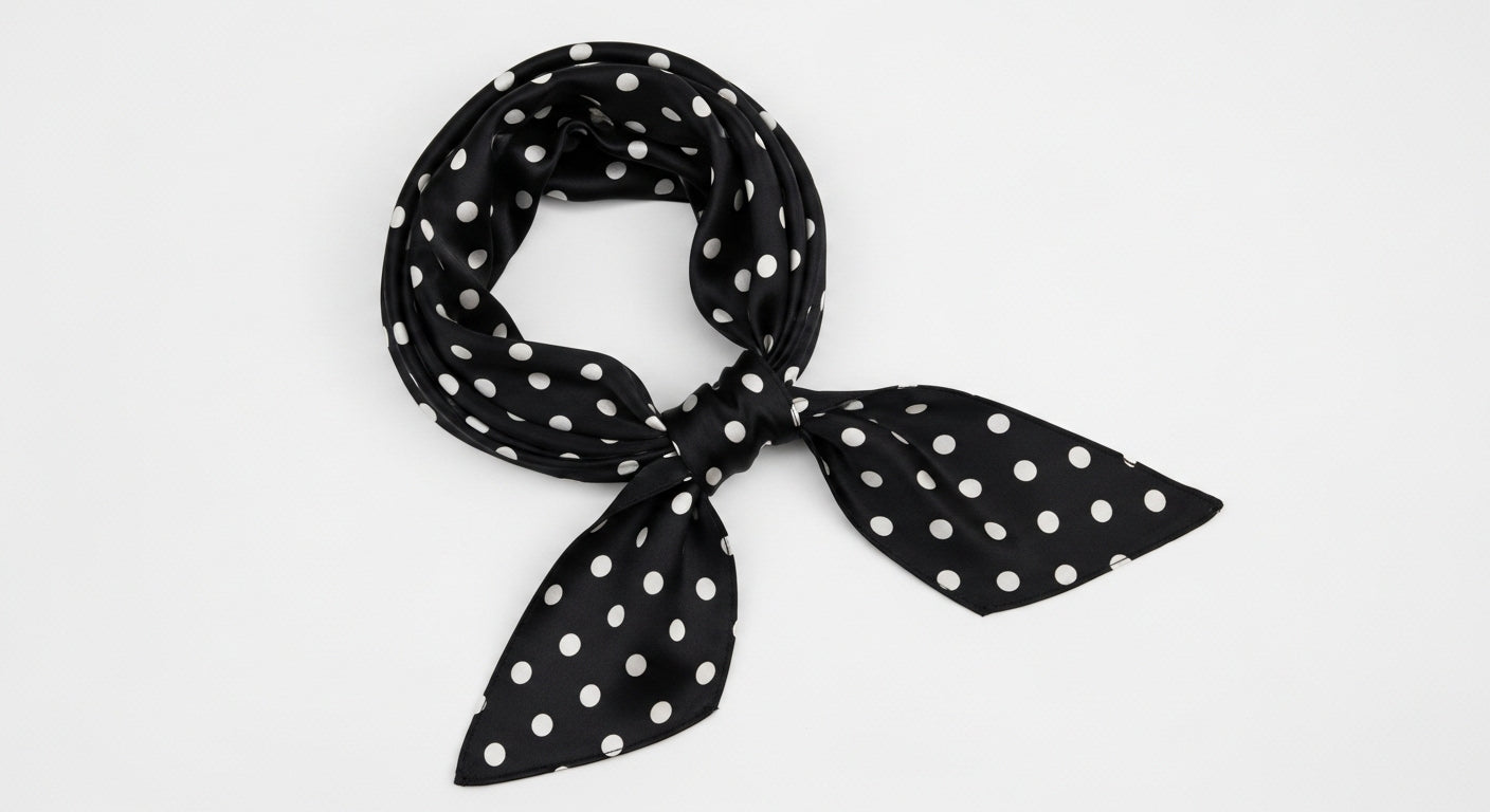 🖤 Dot Me Twilly Scarf