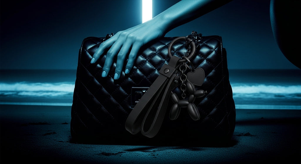 🖤 Mini Teddy Bear Charm – Black