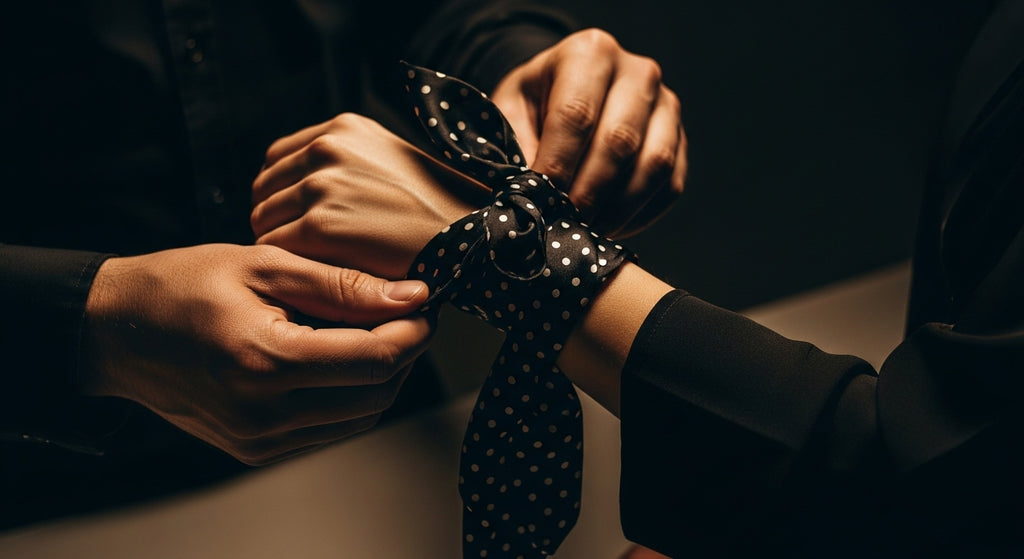 🖤 Dot Me Twilly Scarf