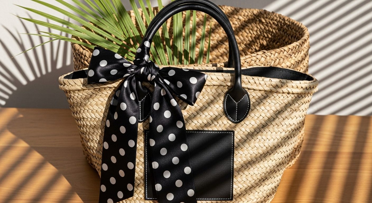 🖤 Dot Me Twilly Scarf