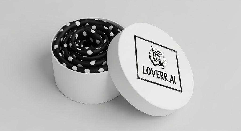 🖤 Dot Me Twilly Scarf