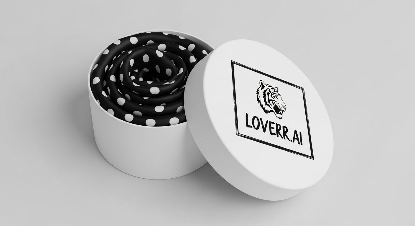 🖤 Dot Me Twilly Scarf