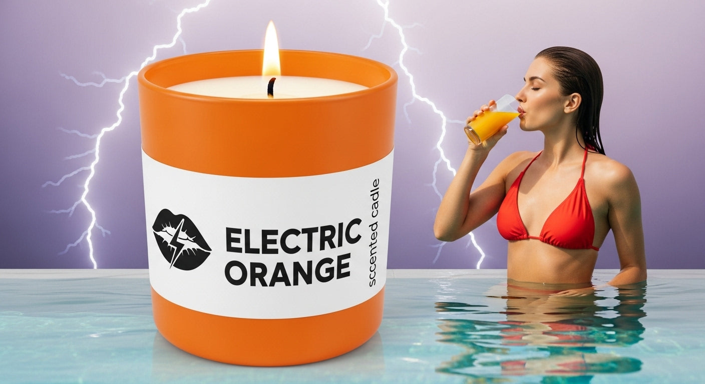 Electric Orange Candle